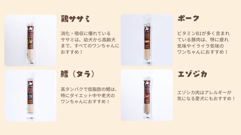 北の極 ごほうびソーセージ 種類一覧